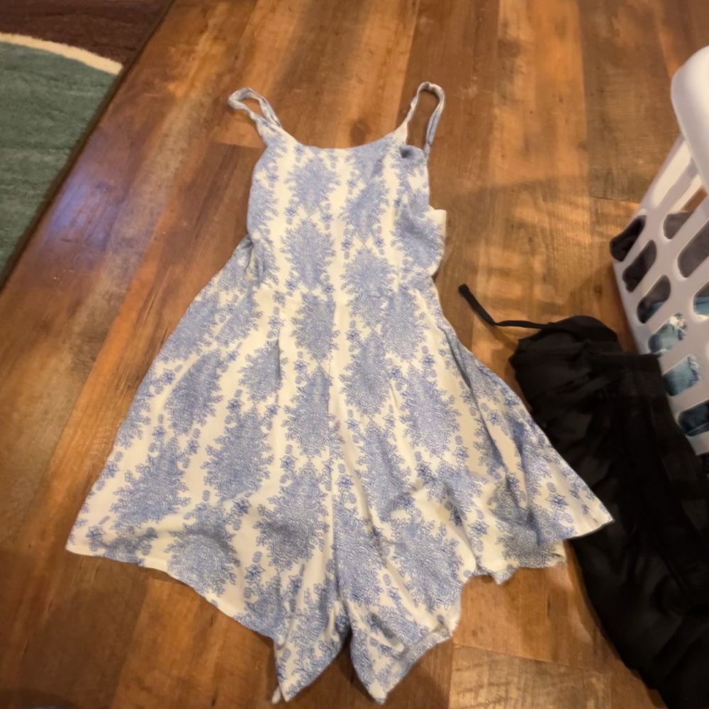 Cute blue and white romper from target